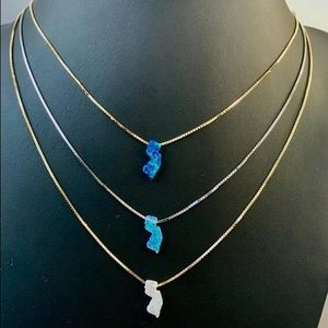 NEW IN BOX! NJ State Opal Necklace